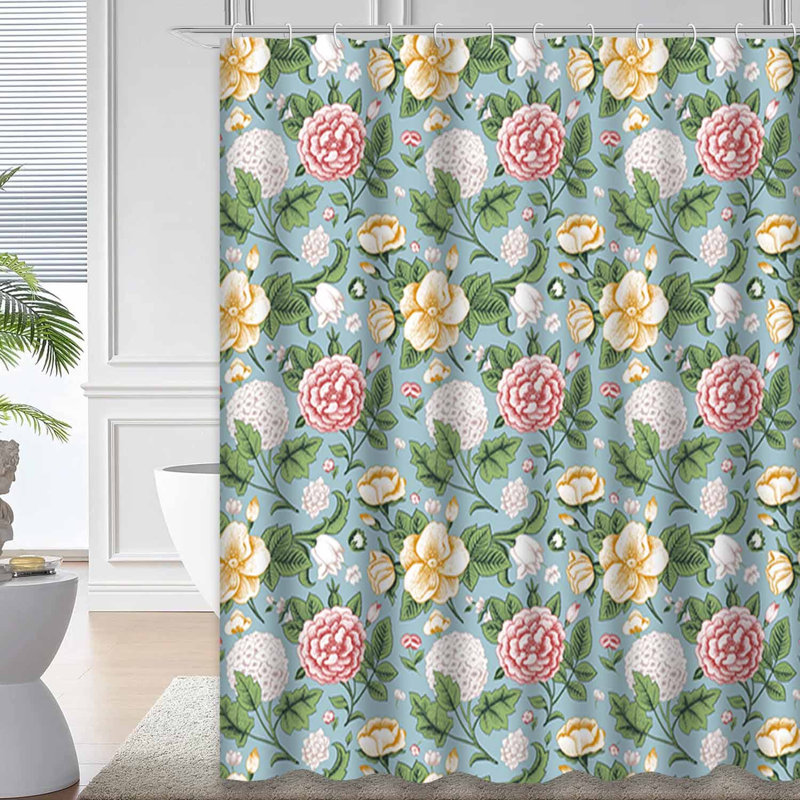 Rose de jardin avec 12 crochets, L 72 po x l 78 po