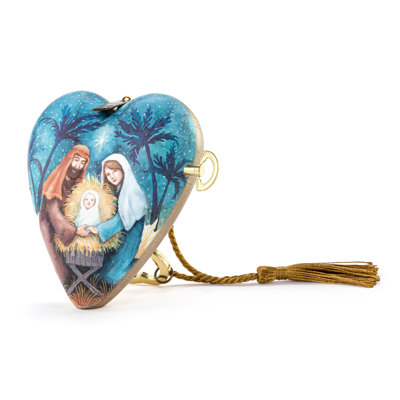 Holy Family Musical Art Heart - 3.5In