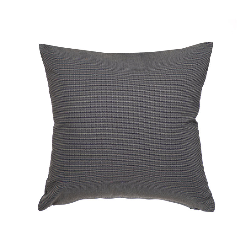 Coussin carré intérieur / extérieur Soleil, Gris anthracite