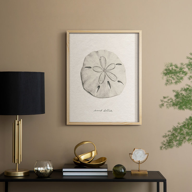 Shore Treasure Study III, reproduction encadrée - bois massif, H 30 po x l 24 po