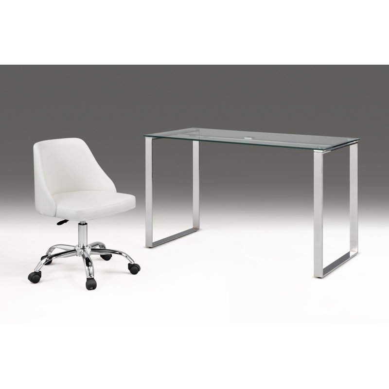 Bureau en verre Mutchler Creek, Chrome