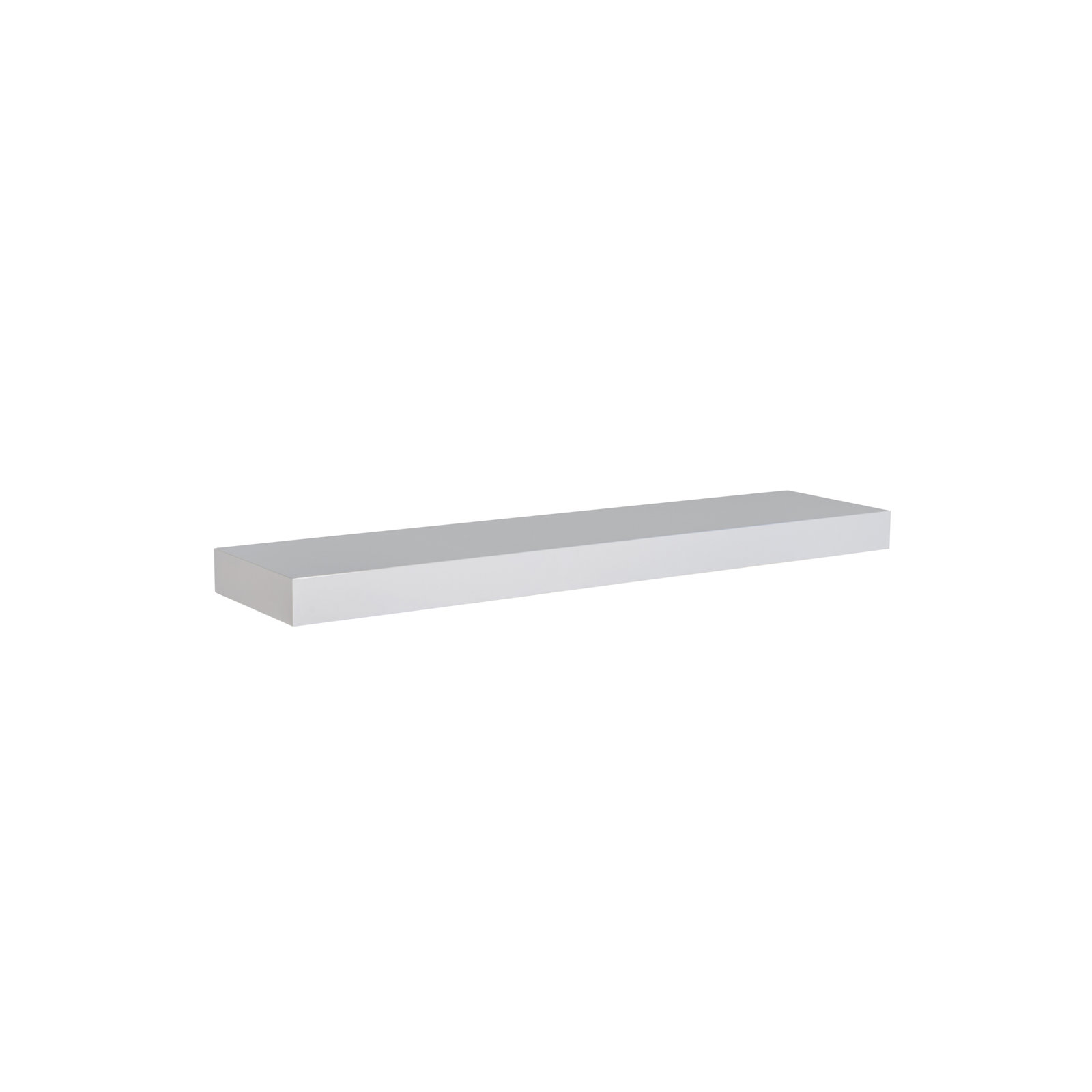 Sherice Floating Shelf, White, 1.97" H x 23.63" W x 10.24" D