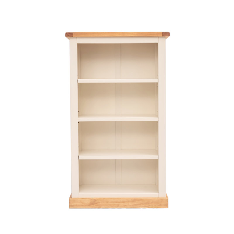 Middlebrook 120cm H Standard Bookcase, 120cm H x 70cm W x 25cm D, Off White