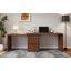 Bureau en L 90 po avec 3 tiroirs, bureau rotatif à 360 ° en bois, bureau de direction, bureau d'angle, poste de travail-987303579