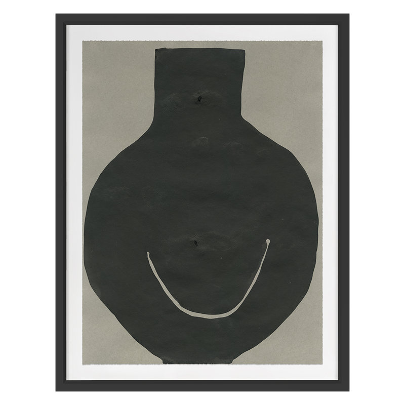 Big Smile I Print by Kate Roebuck, Black Framed, 36" H x 28" W