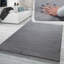 Tapis super doux moelleux à poils longs et luxueux au toucher anthracite uni-1418996734