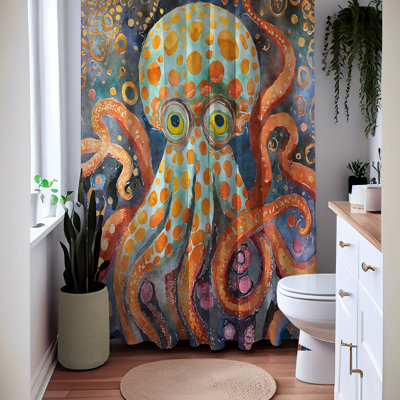 Zehna Geometric Shower Curtain