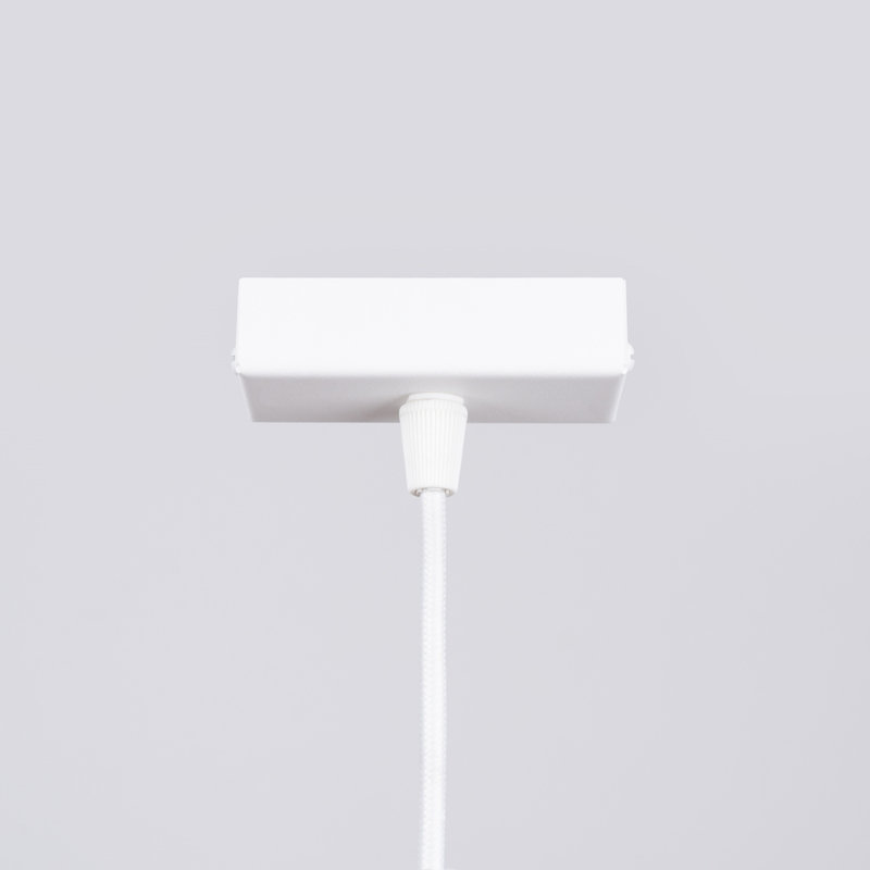 1 - Light Stainless Steel Pendant, White