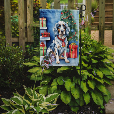 Drapeau de Noël renne de jardin