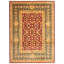 Tapis unique rouge foncé en laine noué à la main de style nouvel âge pako 10 pi 2 po x 13 pi 9 po New Age