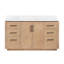 Meuble-lavabo simple 60 po avec plateau en pierre composite Cloverfield-93496118-93496117