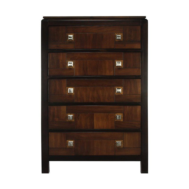 Commode 5 tiroirs en bois