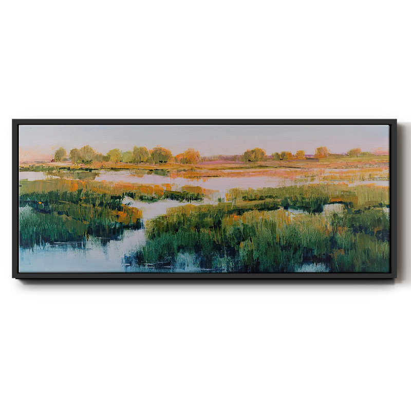 Marshland View II- Framed Canvas