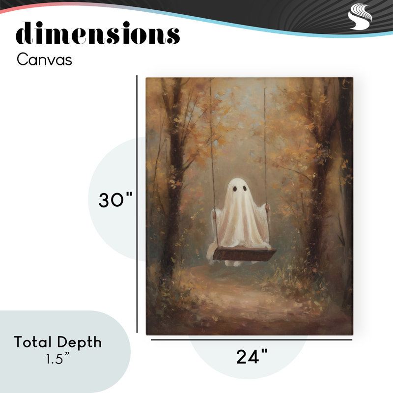 «Eerie Swinging Ghost» par Arlington Prints, H 30 po x l 24 po