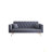 71-inch convertible love seat sofa, American vintage grey velvet material, suitable for small living room, bedroom, office-1719282379-1736278763