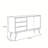 Retro Pine Solid Wood Brown Rectangular Sideboard