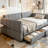 Upholstered Platform Bed-1230556611-1230556614