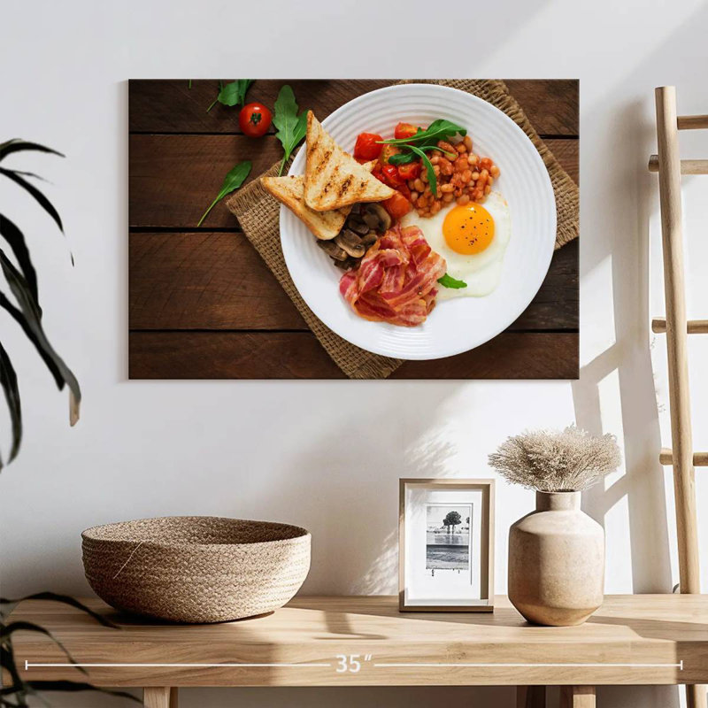Petit déjeuner anglais, H 16 po x l 24 po
