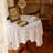 Dallion Rectangle Floral Lace Tablecloth