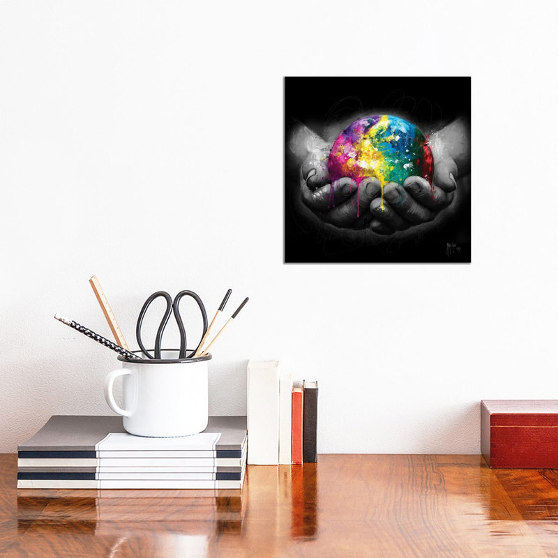 We Are The World by Patrice Murciano - Wrapped Canvas Gallery-Wrapped Canvas Giclée, 30.48 cm H x 30.48 cm W