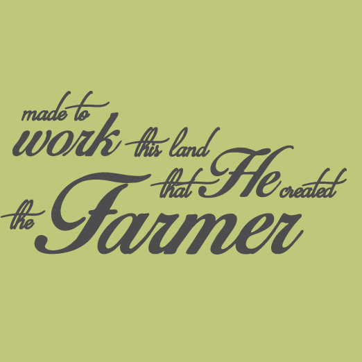 Décalcomanie murale « the agriculteur quote », Gris foncé