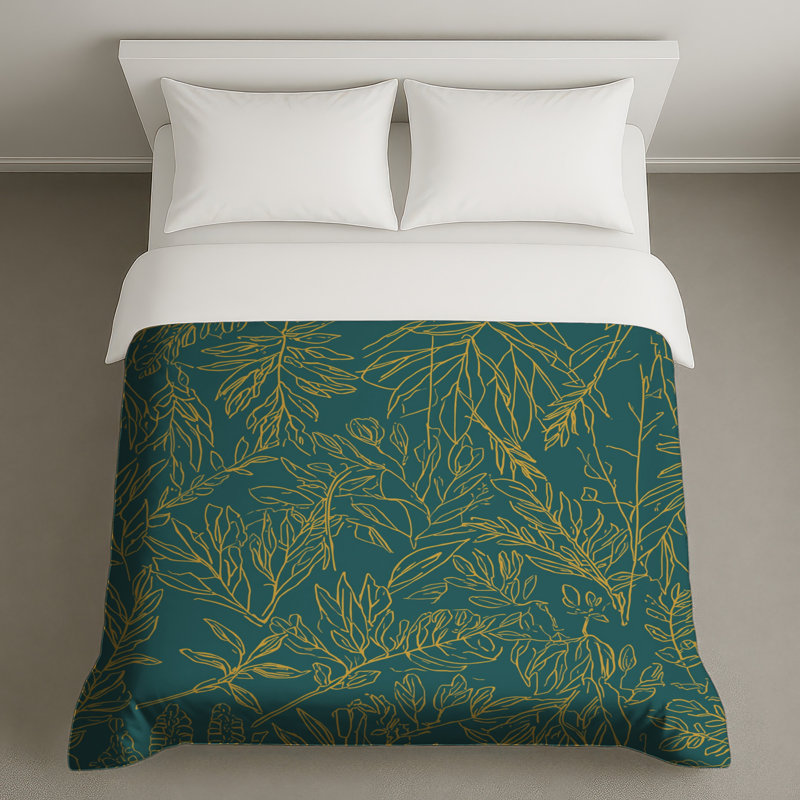 Housses de couette bleu sarcelle, Lit simple