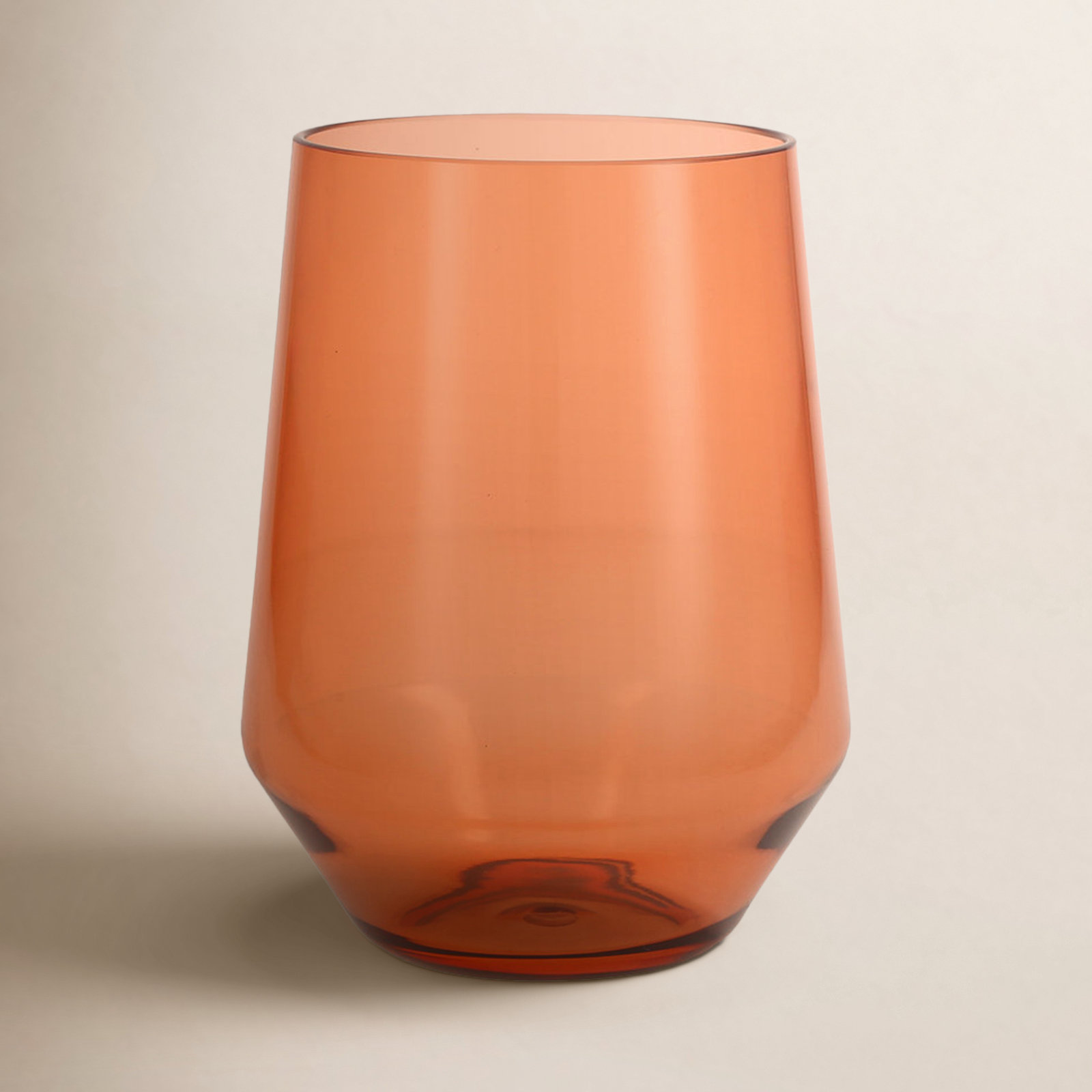 Fortessa Sole Outdoor Shatter Resistant BPA Free Premium Copolyester Plastic Drinkware 6 Pack, Terra Cotta Orange, Stemless Wine Glass & Reviews | Joss & Main