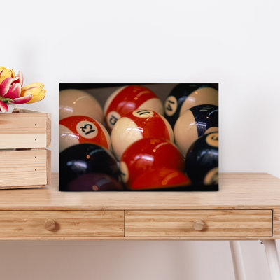 Close-Up Of Group Of Pool Balls, Paris, France Vintage Wall Art