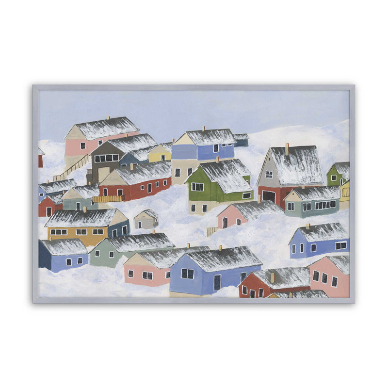 Impression nordique «I» par Michael Willett, Argent argent, H 12 po x l 16 po
