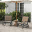 Ensemble de 2 fauteuils oscillants oscillants Outsunny
