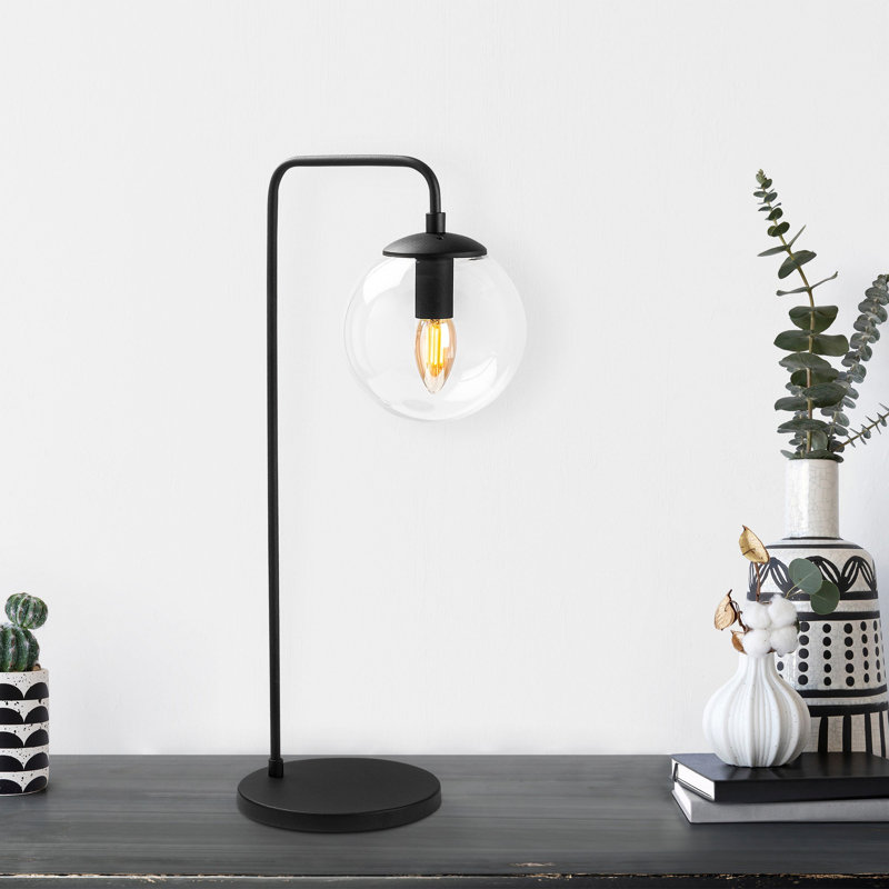 Lorata Desk Lamp, Transparent, Black