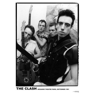 Clash Mogador Paris1981, reproduction d'affiche (22 x 32)