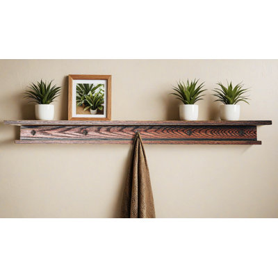 Rayne 3 Piece Oak Shelves With Hooks