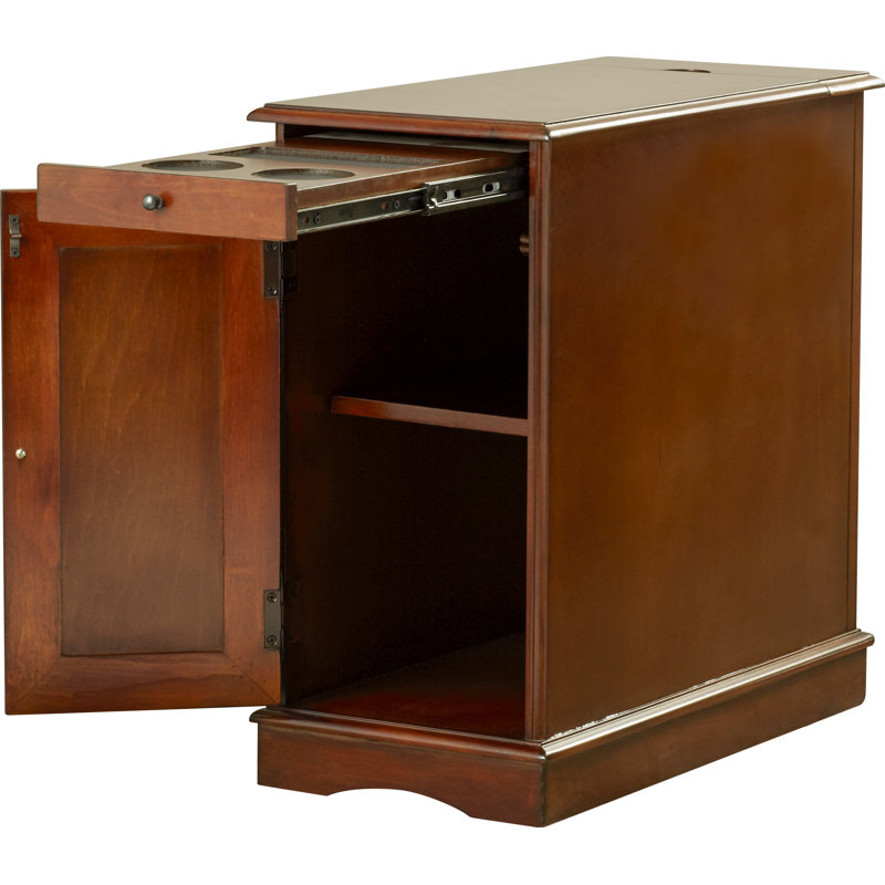 Table de bout avec rangement 24 po Bankhead, Noisette
