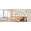 Lit en bois avec lit gigogne simple-157738087-157738080