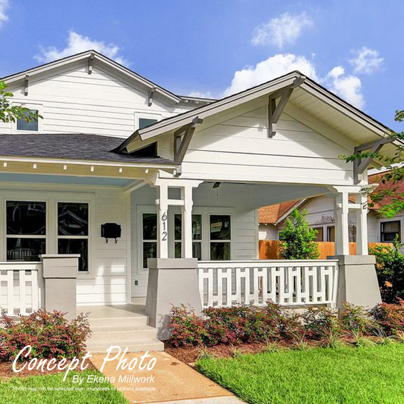 Standard Carmel Architectural Grade PVC Bracket with Block Ends