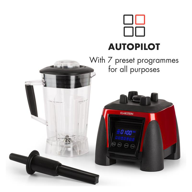 Klarstein Herakles 3 Speed 2000ml Countertop Blender, Red