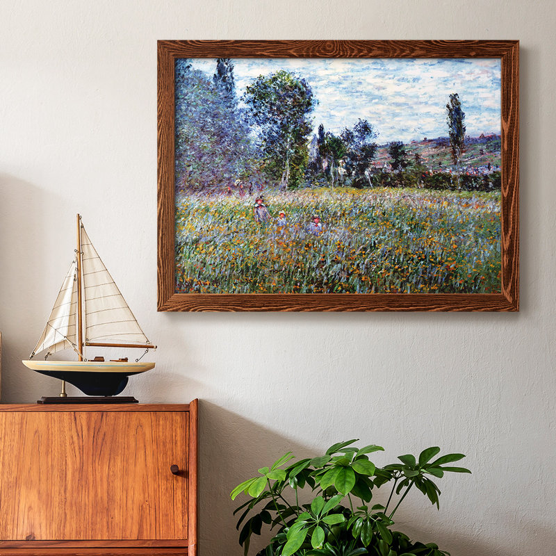 La prairie, 1880, peinture sur toile encadrée, Érable, H 26 po x l 38 po x P 1,5 po