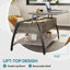 Buser Manufactured Wood Lift-Top Coffee Table with Steel Base-63210572