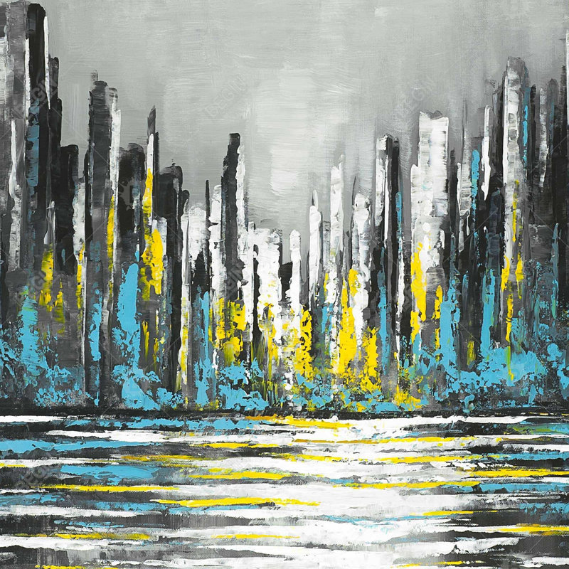 «Abstract Blue Skyline»