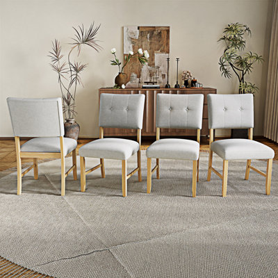 Ensemble de 4 chaises de salle à manger rembourrées