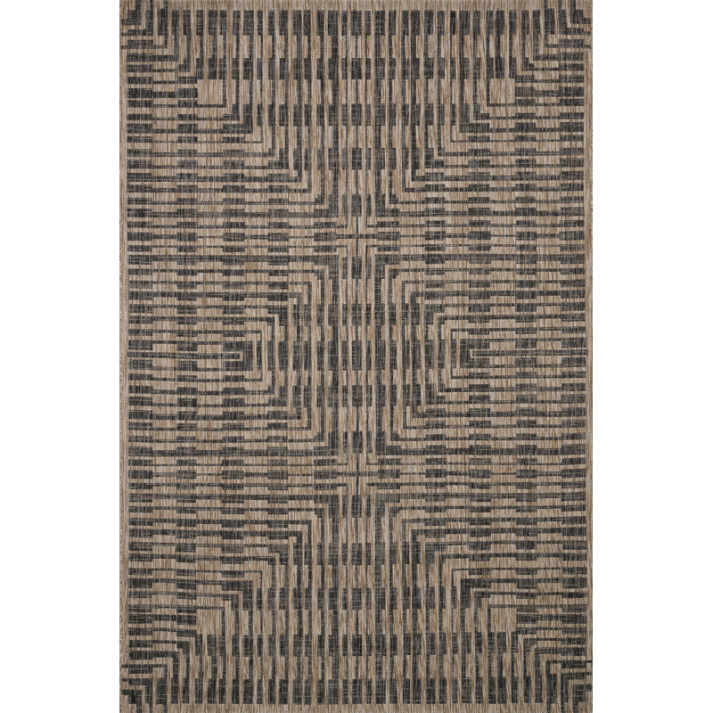 Tapis intérieur / extérieur tissé à la machine Tiza, Rectangle 9 pi 2 po x 12 pi 1 po