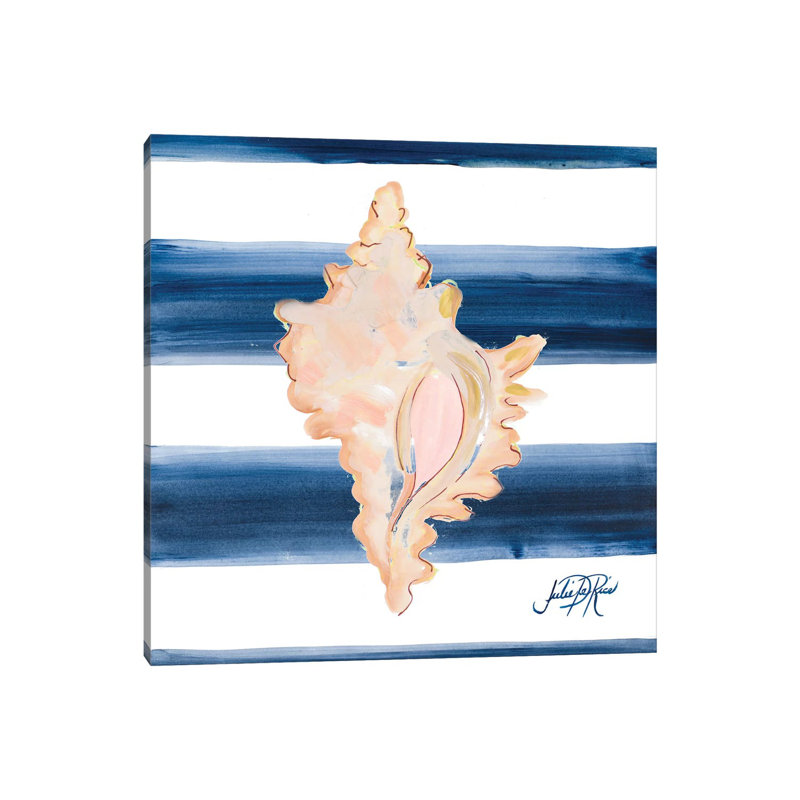 Nautical Shell II by Julie Derice - Gallery-Wrapped Canvas Giclée on Canvas, Canvas, 30.48 cm H x 30.48 cm W