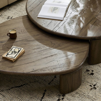 Falco Nesting Table-Grey Reclaimed French Oak