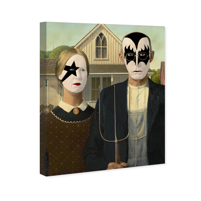 «I Wanna Rock N Roll», impression sur toile tendue, H 20 po x l 16 po, Toile tendue