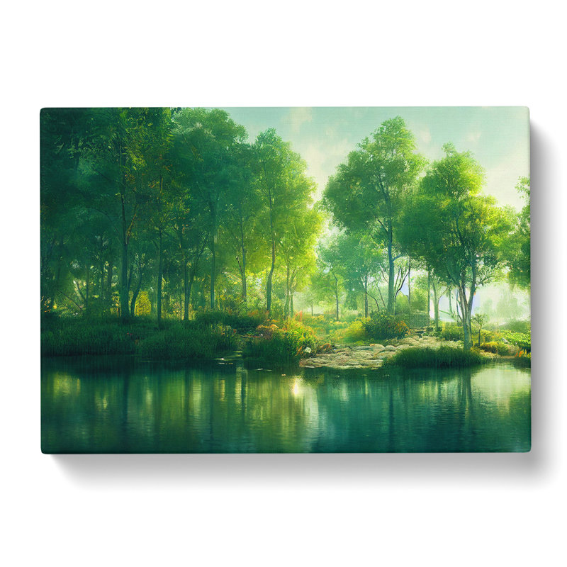 Fantastic Pond - Wrapped Canvas Print, 50cm H x 76cm W x 3cm D