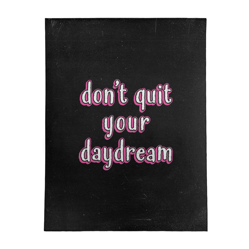 Quotes Chenille Indoor Rug, Rectangle 5' x 7'