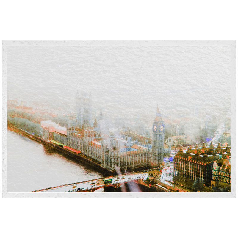 Single Picture Frame Print, 41cm H x 61cm W x 4cm D, White