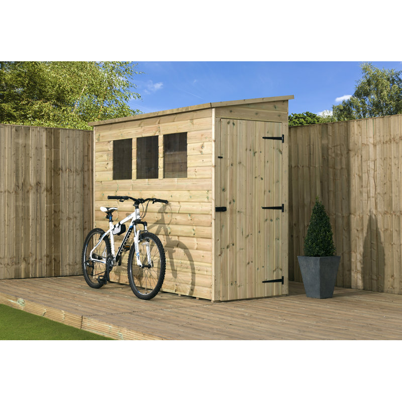 Shiplap Pent Wooden Shed, 3ft. W x 7ft. D
