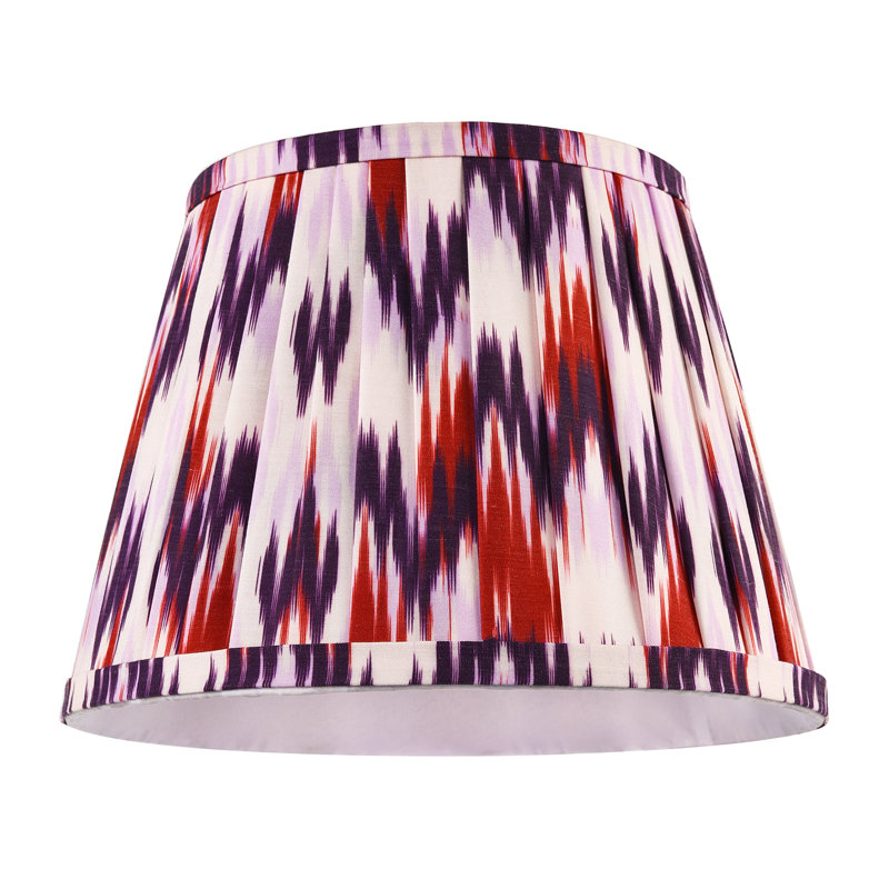 18 cm H Drum Cotton Lamp Shade ( Screw On ) in Purple